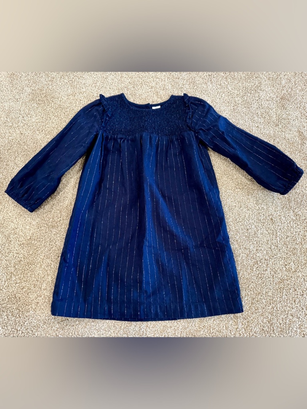 BabyGap Girls' Navy Blue Long-Sleeve Dress